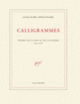 Couverture Calligrammes (Guillaume Apollinaire)