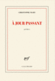 Couverture À jour passant (Christophe Mahy)