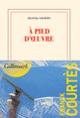 Couverture À pied d'œuvre (Franck Courtès)