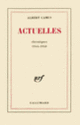 Couverture Actuelles (Albert Camus)