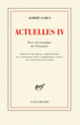 Couverture Actuelles (Albert Camus)