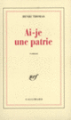 Couverture Ai-je une patrie (Henri Thomas)