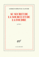Couverture Au secret de la source et de la foudre (Georges-Emmanuel Clancier)