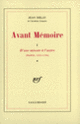 Couverture Avant Mémoire (Jean Delay)