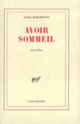 Couverture Avoir sommeil (Luba Jurgenson)