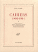 Couverture Cahiers (Paul Valéry)