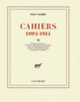 Couverture Cahiers (Paul Valéry)