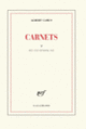 Couverture Carnets (Albert Camus)