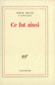 Couverture Ce fut ainsi (Marcel Arland)