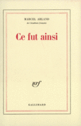Couverture Ce fut ainsi ()