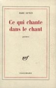 Couverture Ce qui chante dans le chant ()