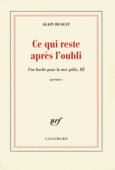 Couverture Ce qui reste après l'oubli ()