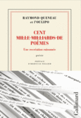 Couverture Cent (mille milliards de) poèmes (,Raymond Queneau)