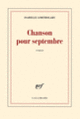 Couverture Chanson pour septembre (Isabelle Lortholary)