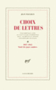 Couverture Choix de lettres (Jean Paulhan)