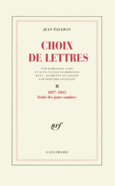 Couverture Choix de lettres ()