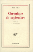Couverture Chronique de septembre ()