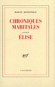 Couverture Chroniques maritales / Elise (Marcel Jouhandeau)