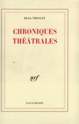 Couverture Chroniques théâtrales ()
