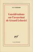 Couverture Considérations sur l'assassinat de Gérard Lebovici ()