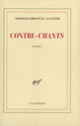 Couverture Contre-chants (Georges-Emmanuel Clancier)