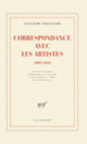 Couverture Correspondance avec les artistes (Guillaume Apollinaire)