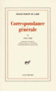 Couverture Correspondance générale (Roger Martin du Gard)