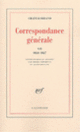 Couverture Correspondance générale (François-René de Chateaubriand)