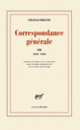 Couverture Correspondance générale (François-René de Chateaubriand)