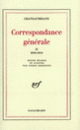 Couverture Correspondance générale (François-René de Chateaubriand)