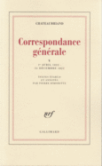 Couverture Correspondance générale ()