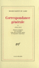 Couverture Correspondance générale (Roger Martin du Gard)