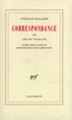 Couverture Correspondance (Stéphane Mallarmé)