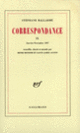 Couverture Correspondance (Stéphane Mallarmé)