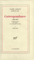 Couverture Correspondance (,Marcel Ray)