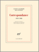 Couverture Correspondance (Gaston Gallimard,Jean Paulhan)