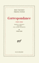 Couverture Correspondance (Jean Paulhan,Francis Ponge)