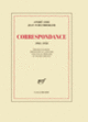 Couverture Correspondance (André Gide,Jean Schlumberger)