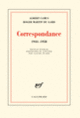 Couverture Correspondance (Albert Camus,Roger Martin du Gard)