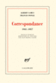 Couverture Correspondance (Albert Camus,Francis Ponge)