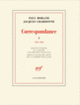 Couverture Correspondance (Jacques Chardonne,Paul Morand)