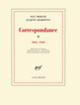 Couverture Correspondance (Jacques Chardonne,Paul Morand)