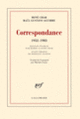Couverture Correspondance (Raúl Gustavo Aguirre,René Char)