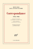 Couverture Correspondance (,René Char)