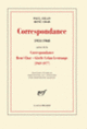Couverture Correspondance (Paul Celan,René Char)