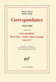 Couverture Correspondance (,René Char)