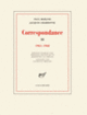 Couverture Correspondance (Jacques Chardonne,Paul Morand)