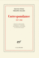 Couverture Correspondance (Francis Ponge,Philippe Sollers)
