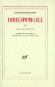 Couverture Correspondance (Stéphane Mallarmé)
