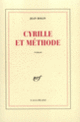 Couverture Cyrille et Méthode (Jean Rolin)